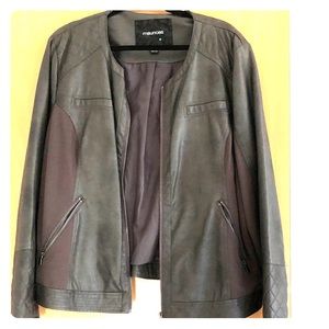 Grey pleather jacket